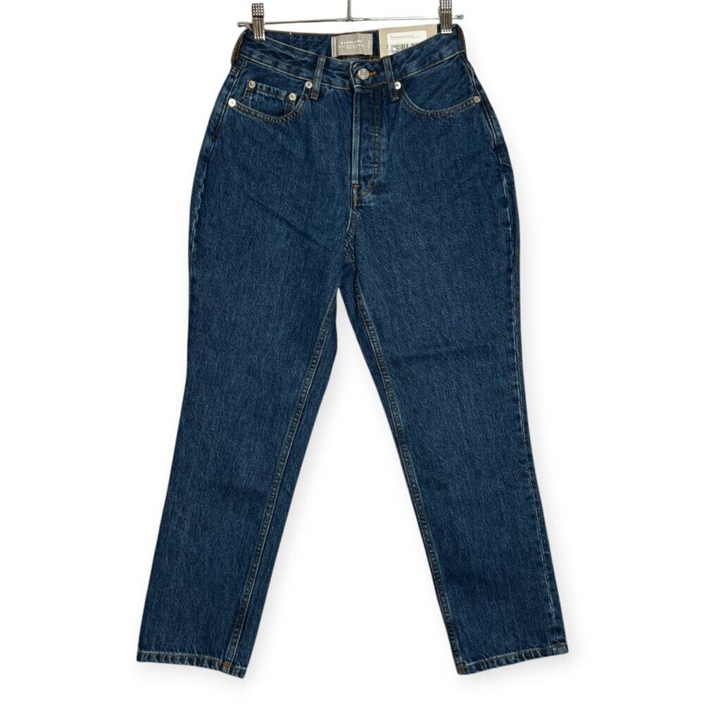 Everlane Curvy 90s Cheeky Straight Crop Jeans Womens 25 Organic Cotton NWT